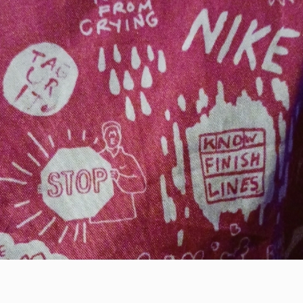 Nike Graphic Pink Drawstring Backpack - image 2